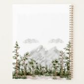 Mit Monogramm Wasserfarbengebirge und Wald Planer (Rückseite)