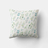 Mit Monogramm Wasserfarbenleder Kissen (Rückseite)