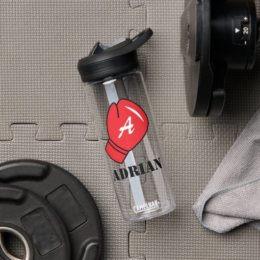 Mit Monogramm Wasserflasche mit Logo für den Hands Trinkflasche (Fitnessstudio)