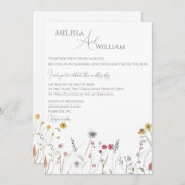 Mit Monogramm Wassernutzung Einladung (Vorne/Hinten)