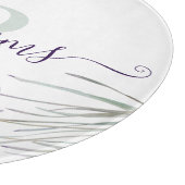 Mit Monogramm Watercolor Lavendel-Schneidbrett Schneidebrett (Ecke)