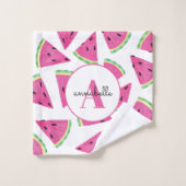 Mit Monogramm Watermelon Pattern Girls Badhandtuch Set (Waschlappen)