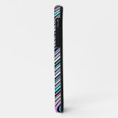Mit Monogramm weibliches Stammmuster Zickzack Case-Mate iPhone Hülle (Hinten/Links)