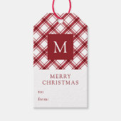 Mit Monogramm Weihnachten Geschenkanhänger (Vorderseite)