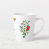 Mit Monogramm Weihnachten Latte Tasse - Goldbrief (Rechts)