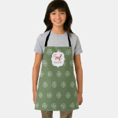 Mit Monogramm Weihnachten Niedlich Simple Snowflak Schürze (Insitu)