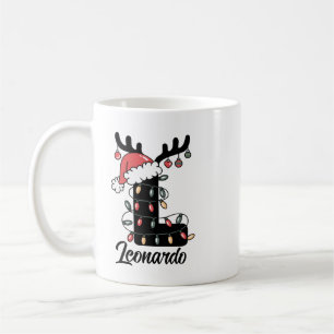 Mit Monogramm Weihnachten  Personalisierter Urlaub Kaffeetasse