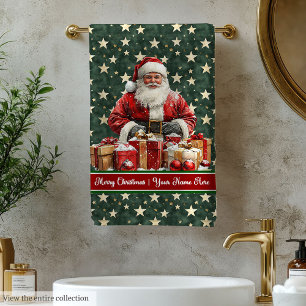 Mit Monogramm Weihnachtsbadehandtücher Badhandtuch Set
