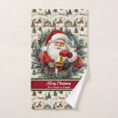 Mit Monogramm Weihnachtsbadehandtücher Badhandtuch Set (Handtuch)