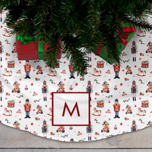 Mit Monogramm Weihnachtsbaumrock Polyester Weihnachtsbaumdecke