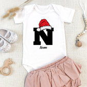Mit Monogramm Weihnachtsfamilien personalisieren m Baby Strampler