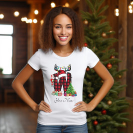 Mit Monogramm Weihnachtsfamilien personalisieren m T-Shirt