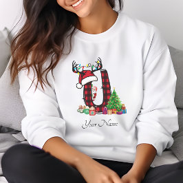 Mit Monogramm Weihnachtsfamilien personalisieren m T-Shirt