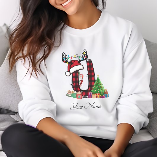 Mit Monogramm Weihnachtsfamilien personalisieren m T-Shirt