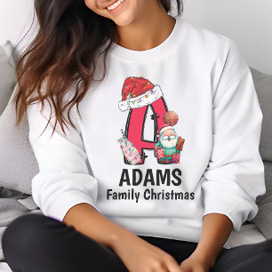 Mit Monogramm Weihnachtsfamilien personalisieren m T-Shirt