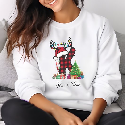 Mit Monogramm Weihnachtsfamilien personalisieren m T-Shirt