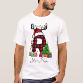 Mit Monogramm Weihnachtsfamilien personalisieren m T-Shirt (Vorderseite)