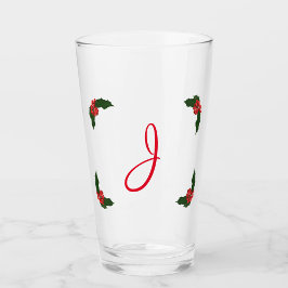 Mit Monogramm Weihnachtsfeier Glas