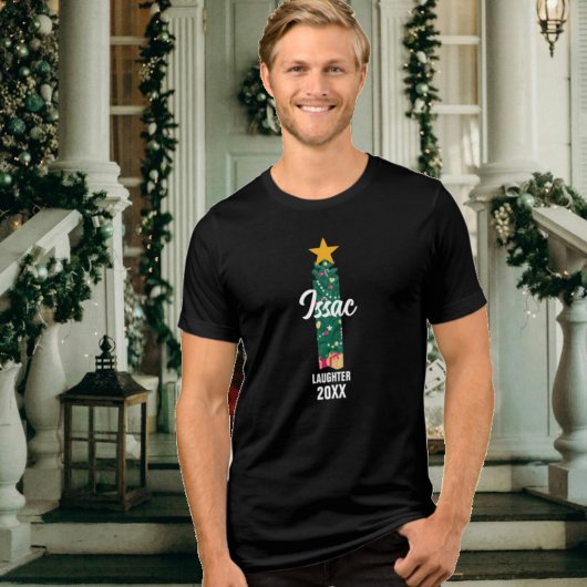 Mit Monogramm Weihnachtsferien Issac Meaning Tri-Blend Shirt