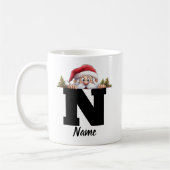 Mit Monogramm Weihnachtsferien Personalisiert Kaffeetasse (Links)