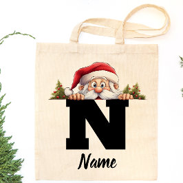 Mit Monogramm Weihnachtsferien Personalisiert Tragetasche