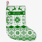 Mit Monogramm Weihnachtsmann Kleiner Weihnachtsstrumpf (Vorderseite)