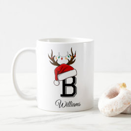 Mit Monogramm Weihnachtsmatte Kaffeetasse