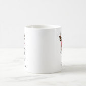 Mit Monogramm Weihnachtsmatte Kaffeetasse (Mittel)