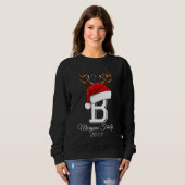 Mit Monogramm Weihnachtsmatte Sweatshirt (Vorne ganz)