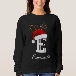 Mit Monogramm Weihnachtsmatte Sweatshirt