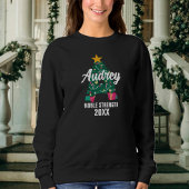 Mit Monogramm Weihnachtsname Anfangsbedeutung Sweatshirt
