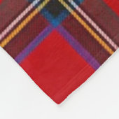 Mit Monogramm Weihnachtsrote karierte Fleece-Decke Fleecedecke (Ecke)