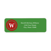 Mit Monogramm Weihnachtsrückgabedatum (Vorne)