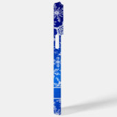 Mit Monogramm Weihnachtsschneeflocken Case-Mate iPhone Hülle (Rückseite / Rechts)