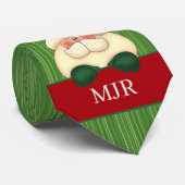 Mit Monogramm Weihnachtsspass für Ihm Neck Tie Krawatte (Gerollt)