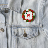 Mit Monogramm Weihnachtssteppdecken-Patchwork Button (Beispiel)