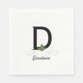 Mit Monogramm Weihnachtszeit Serviette (Vorderseite)