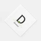 Mit Monogramm Weihnachtszeit Serviette (Ecke)