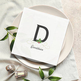 Mit Monogramm Weihnachtszeit Serviette