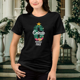 Mit Monogramm Weihnachtszeit Tri-Blend Shirt