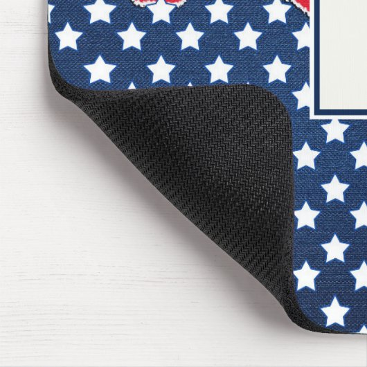 Mit Monogramm Weißsteine Mousepad (Ecke)