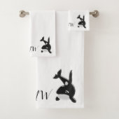 Mit Monogramm Whaldesign Badhandtuch Set (Insitu)
