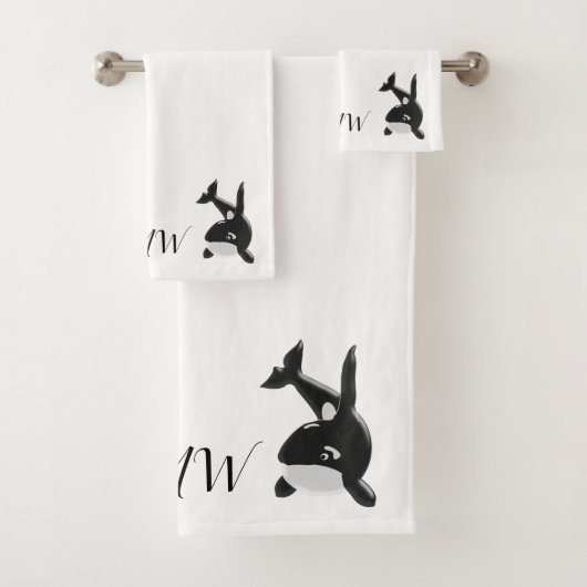 Mit Monogramm Whaldesign Badhandtuch Set (Insitu)