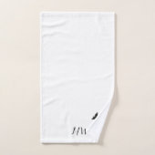 Mit Monogramm Whaldesign Badhandtuch Set (Handtuch)