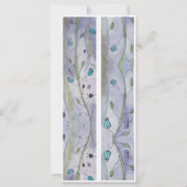 Mit Monogramm Whimsy Floral Zwei Lesezeichen (Rückseite)