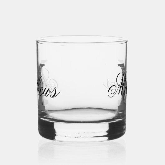 Mit Monogramm Whisky-Geschenk Whiskyglas (Links)