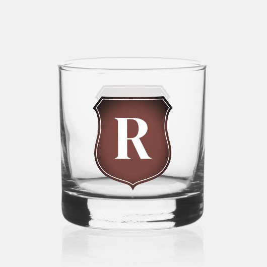 Mit Monogramm Whisky-Glas-Geschenk für den Vaterta Whiskyglas (Vorderseite)
