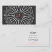 Mit Monogramm Whisky-Logo des Koch Visitenkarte (Vorne/Hinten)