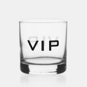 Mit Monogramm Whiskybrille mit moderner Typografie Whiskyglas (Rückseite)
