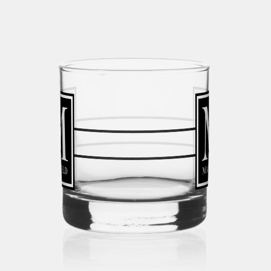 Mit Monogramm Whiskyglas (Links)